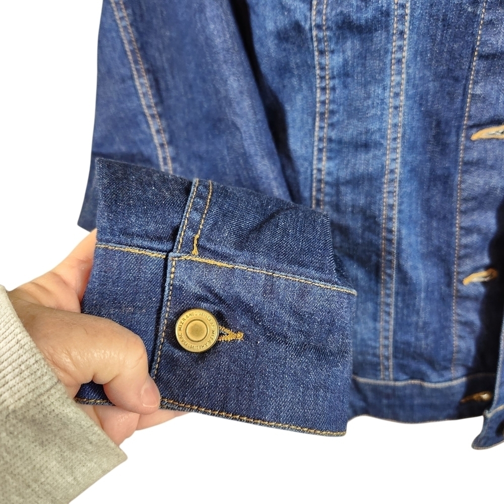 Isaac Mizrahi Jacket Classic Blue Jean Jacket, Sz 20W - Picture 4 of 13
